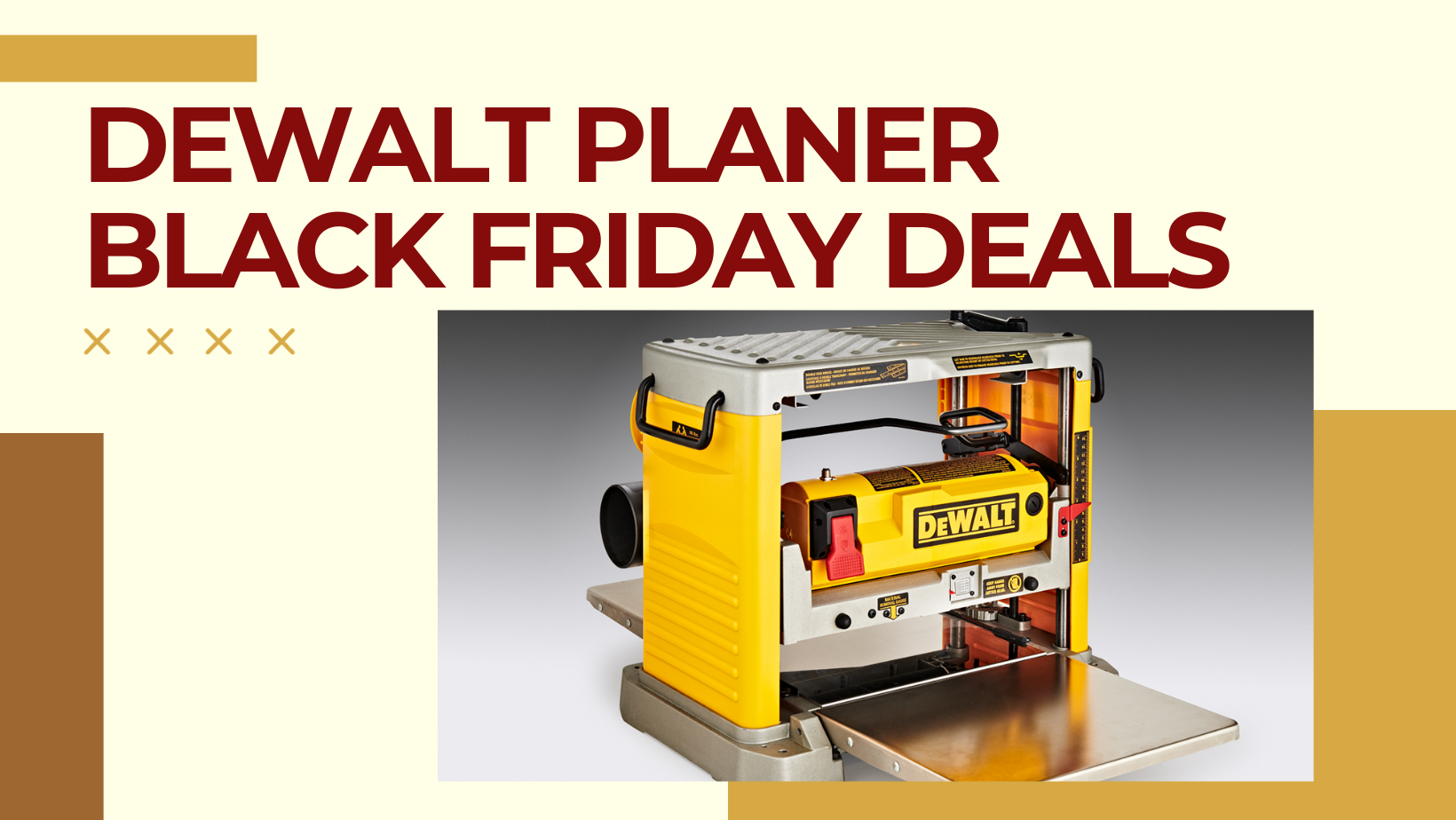 Dewalt Planer Black Friday Deals